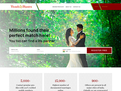 Matrimonial Website illustration vector web
