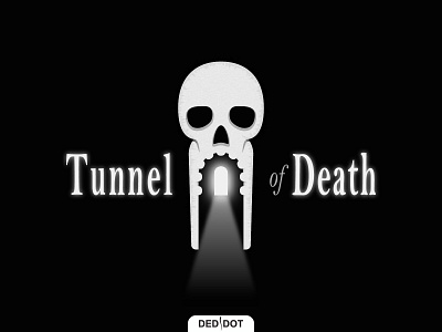 Tunnel of Death branding death design illustration logo skull tunnel