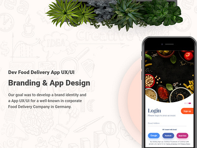 Dev Food Delivery App Ui Free Download By Dev Design Studio On Dribbble