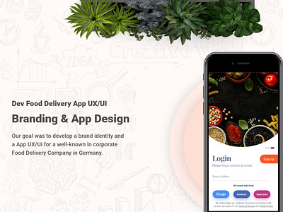 Dev Food Delivery App  UI Free Download