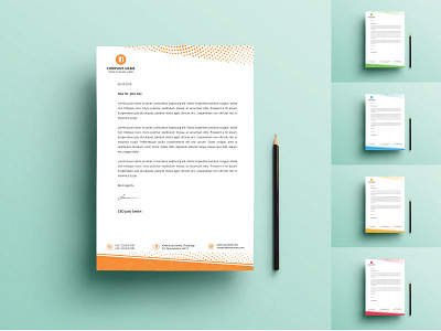 Corporate Letterhead awesome blue branding corporate green letterhead modern orange red simple yellow