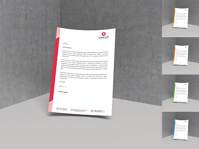 Corporate Letterhead awesome blue branding corporate green letterhead modern orange red simple yellow