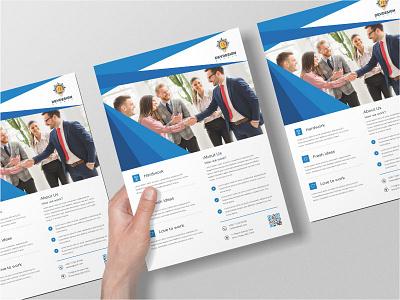 Business Flyer a4 size awesome business corporate exclusive flyer modern simple template unique