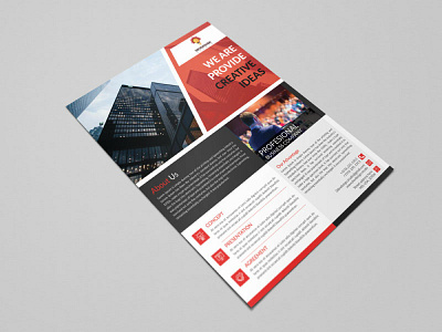 Corporate Flyer business corporate exclusive flyer modern red simple template unique