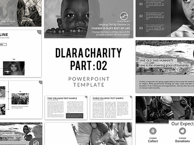 Powerpoint Template Dlara Charity Version 2 best powerpoint template children clean template dev devdesign devdesign.studio devdesignstudio exclusive powerpoint powerpoint template ppt theme presentation save the child unique template