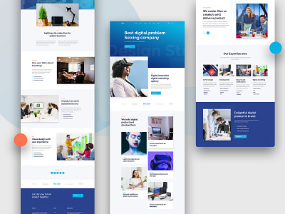 Turn Digital Agency HTML Template agency app business corporate creative devdesign digital agency html marketing seo marketing studio theme ui ux