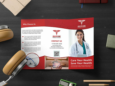 Modern Medical Trifold Brochure a4 a4 flyer beauty brochure corporate design doctor healthcare hospital illustrator medical modern photoshop print ready professional trifild