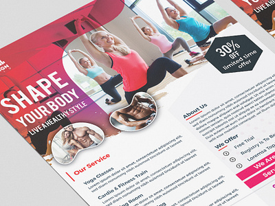 Modern GYM Flyer For GYM Business advert advertisement body box business class club cross cross fit devdesign fight fit fitness flyer gym health moving muscles personal post
