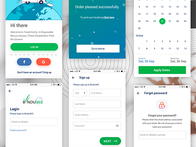 Bindu 365 Mobile App adobe xd after effect bindu365 design dribbble minimal modern travel travel app ui ui design ux ux design xd