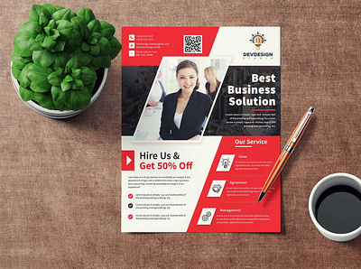 Dev Corporate Business Flyer a4 advertise advertising agency business business flyer clean company corporate corporate flyer creative design devdesign devdesign.studio flyer magazine marketing modern multipurpose poster