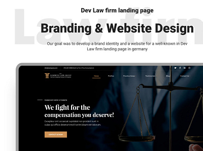 Dev Law Firm Landing Page UPcomming Freebie accountant adviser advocate barrister branding business consultant counsel design devdesign download finance freebie justice law law firm lawyer legal psd xd