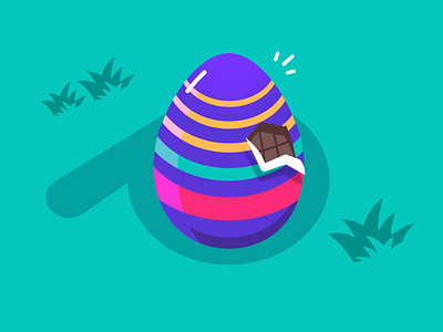 Easter is here! 🐰 2d branding cute design easter email fintech flat design hanateh illustration money transfer paysend simple ui design vector