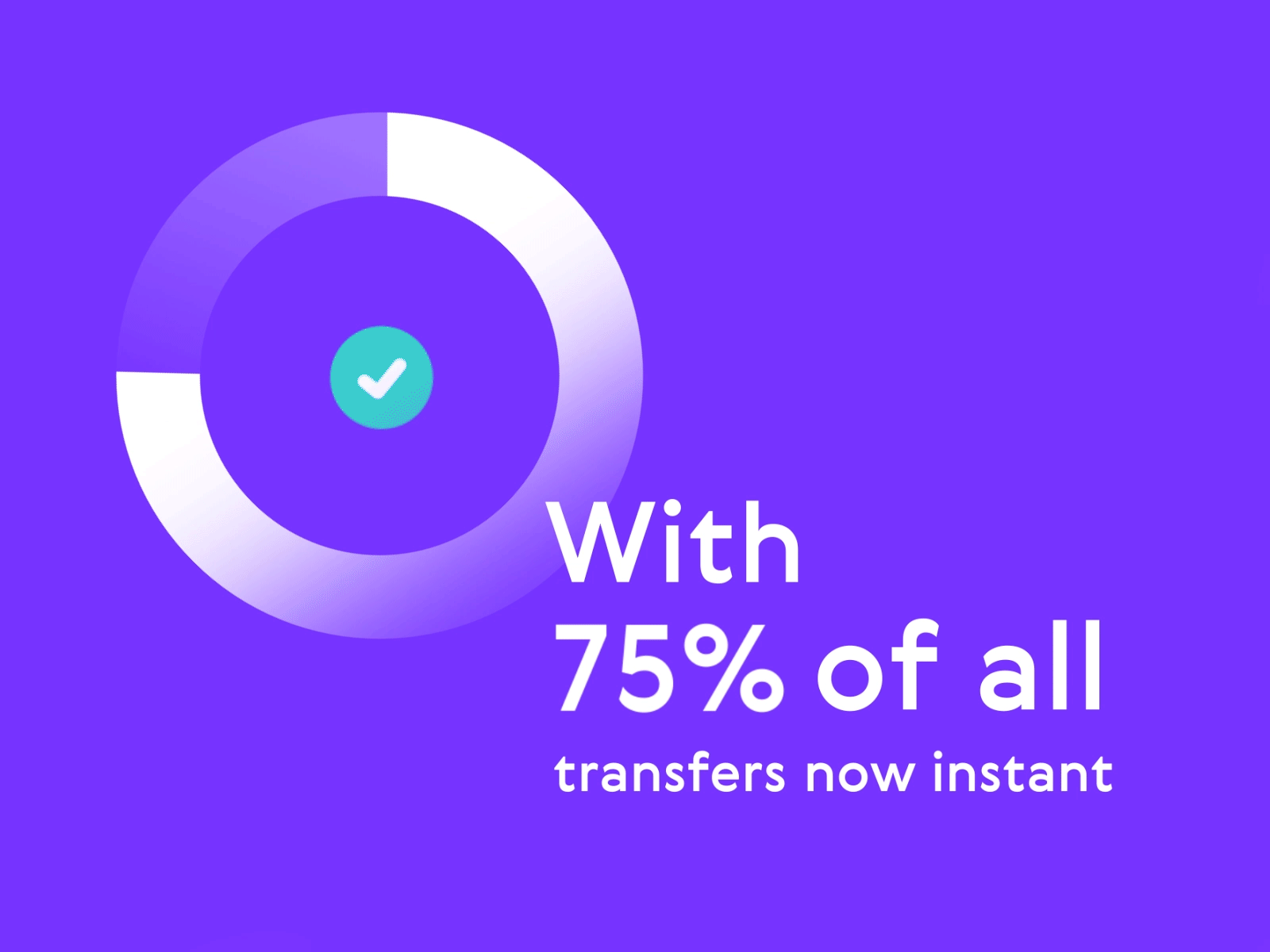 7️⃣5️⃣% instant money transfers! 2d adobe aftereffects animation design fintech flat design hanateh illustration kite money transfer motion design paysend simple statistic vector video