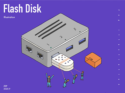 flash disk design flashdisk illustration usb