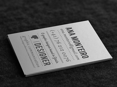 My personal business card business card designer identity print