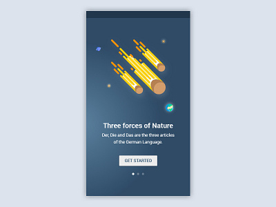 Onboarding for a new app german articles intro onboarding space