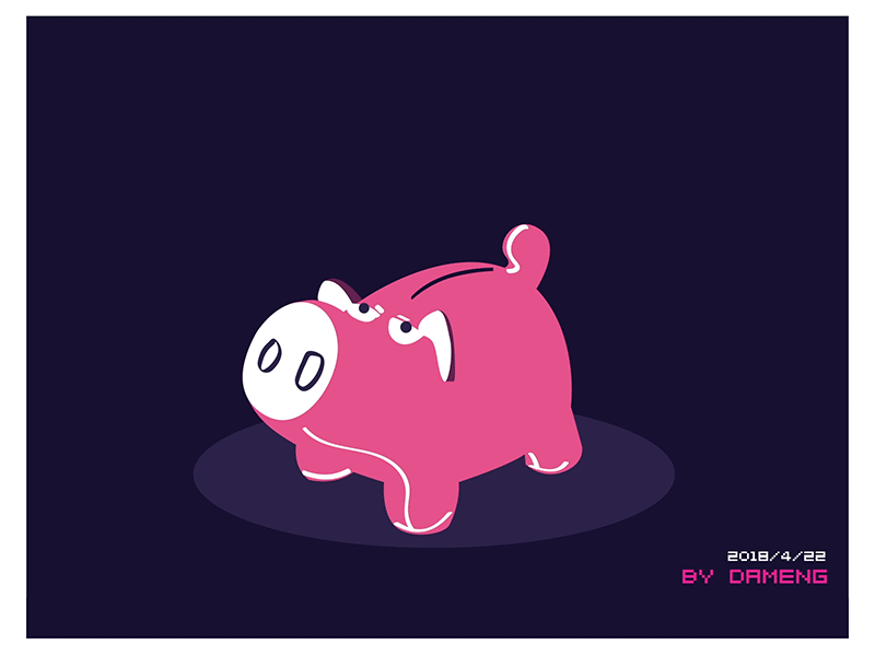 Hello Dribbble ae animation dribbble gif hello pig ui