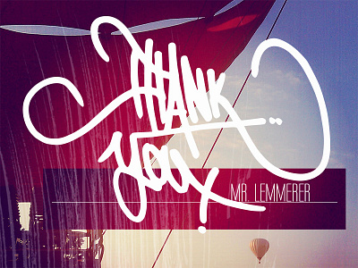 Thank You - Debut Shot debut filter foto lettering thank you