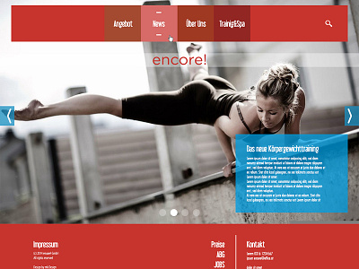 Encore Screendesign Homepage