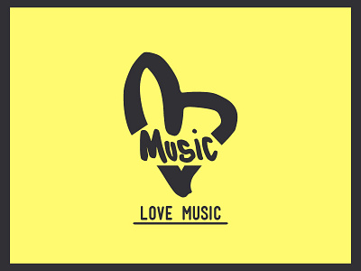 LoveMusic cd design graffiti heart lettering logo love music tag