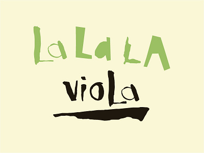 LaLaLa - vioLa branding logo typography viola