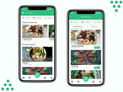 Food App app design food app interface ui ux