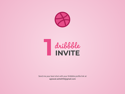 1 Dribbble Invite design dribbble dribbbleinvite interface ui ux