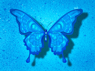 Winter Butterfly art artist artwork dibbble digital art digitalart drawing graphic illustration illustration art illustration design графический дизайн
