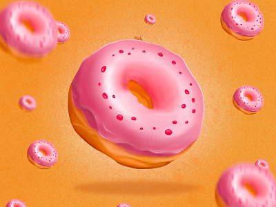 Just time for the diet :D art digitalart donut graphic illustration illustration design графический дизайн