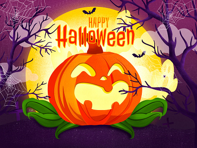 Happy Halloween >:) art artwork design digitalart dribbble graphic halloween illustration illustration design party vector графический дизайн