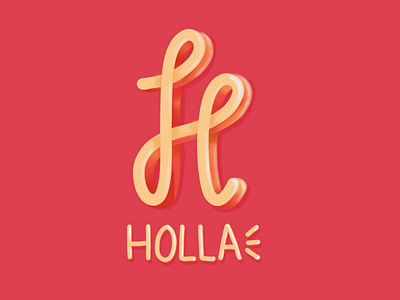 Holla logo design