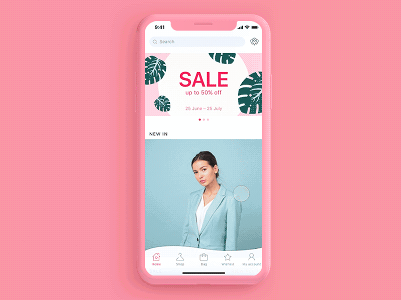 E-commerce mobile app