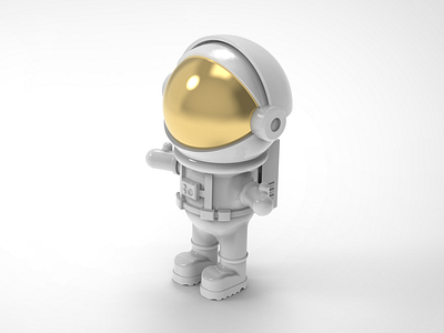 astronaut 3d 3d art 3d modeling astronaut design illustration space