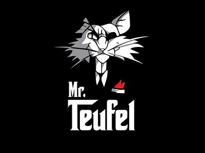 MR. TEUFEL cartoon design funny illustration macskafogó redesign vector