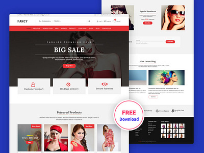 Fashion E-commerce Free PSD Template