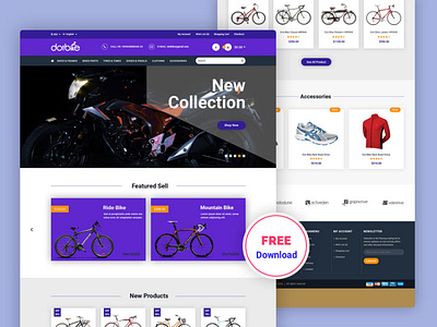 Bicycle E commerce Free PSD Template (Themeforest Approved PSD) bicycle bike bikes corporate design dotthemes ecommerce ecommerce shop free free ecommerce psd free psd free shop psd free template freebee freebie freebies psd template themeforest psd