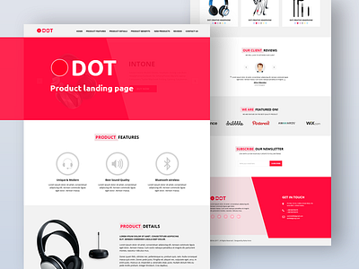 Dot – Product Landing page PSD Template (Freebie) buy now creative dotthemes free psd free template landing page marketing product landing page psd template shop template store