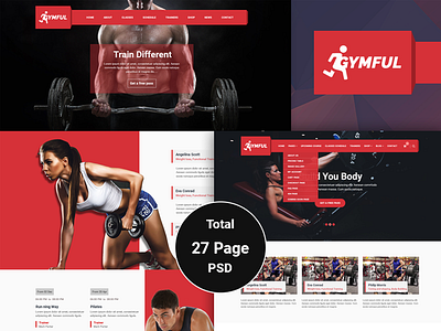 GYMFUL - Gym, Yoga & Fitness PSD Template