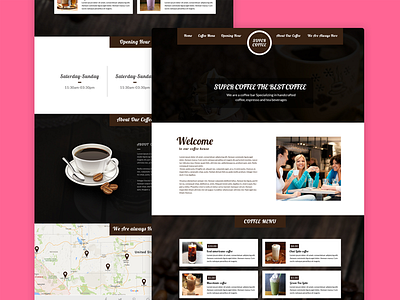 Coffee Shop Responsive HTML Template - Freebie