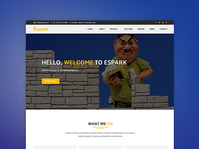 Espark - Onepage Multipurpose Bootstrap Template bootstrap business corporate creative event html multipurpose onepage themeforest travel website template