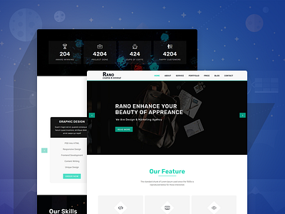 Rano – Onepage Parallax HTML Template