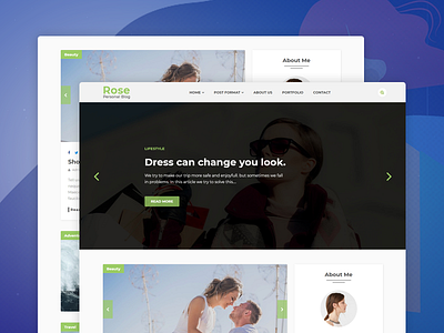 Rose – Personal Blog HTML Template