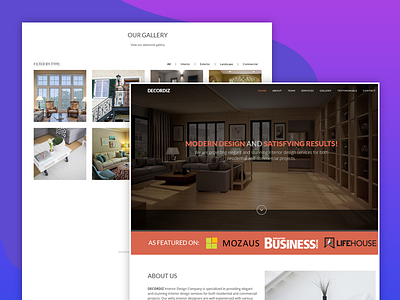 Decordiz – Interior Design Template