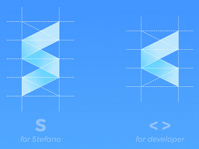 Web Developer Logo - 2/2 branding developer flat gradient logo logo design minimal web