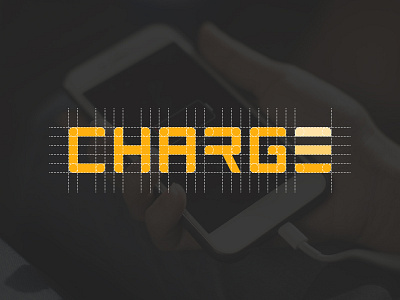 CHARGE - Grid battery branding charge construction grid logo logo design logotype orange process startup