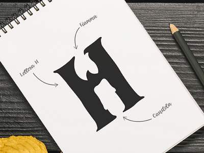 H is for Halloween! h halloween halloween halloween logo logo logo concept logo design logo idea paper sketch logo sketchbook