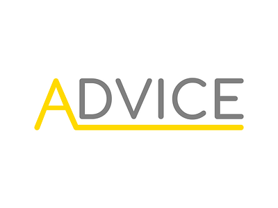 Advice Logo color design letter logo typography