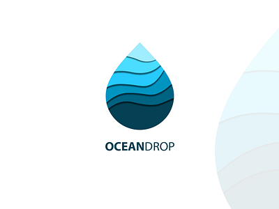 OceanDrop Logo color design drop icon icondesign logo logodesign ocean sea water
