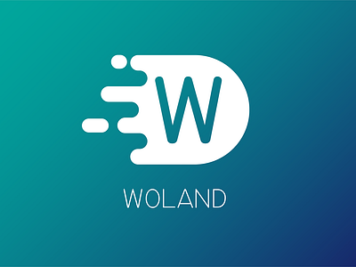 Wolland Logo branding color design fast gradient icon letter logo logodesign speed symbol vector w woland