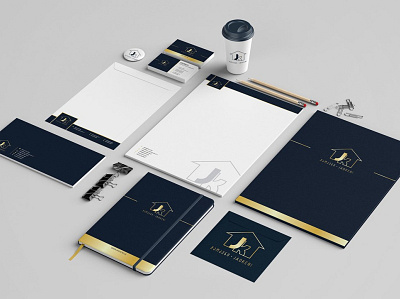 Braning fro Jaokeni brand brandidentity branding business card color cup design envlelope folder icon letterhead logo logodesign notebook pencil